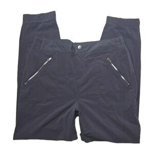 Tangerine Activewear Casual Zipper Pocket Gray Pants Medium M Nylon Blend